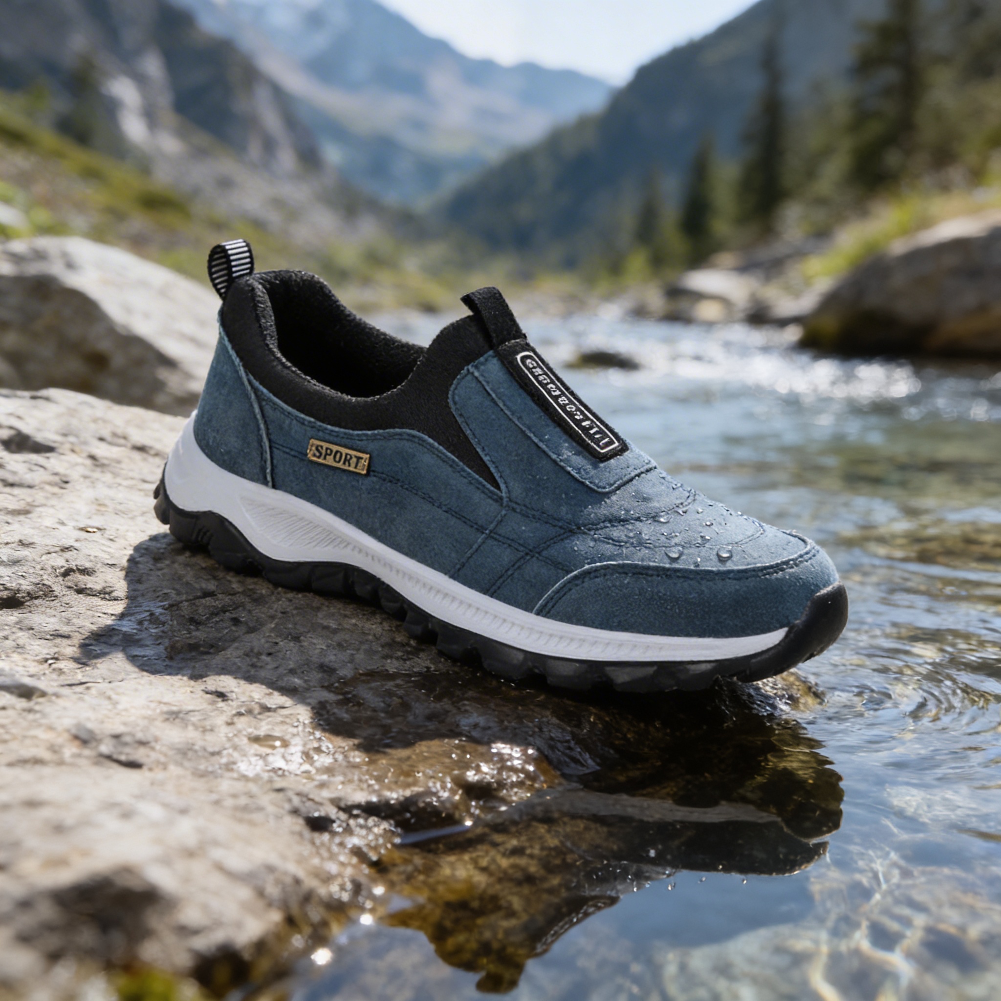 Rugged outsole and durable materials of the shoe