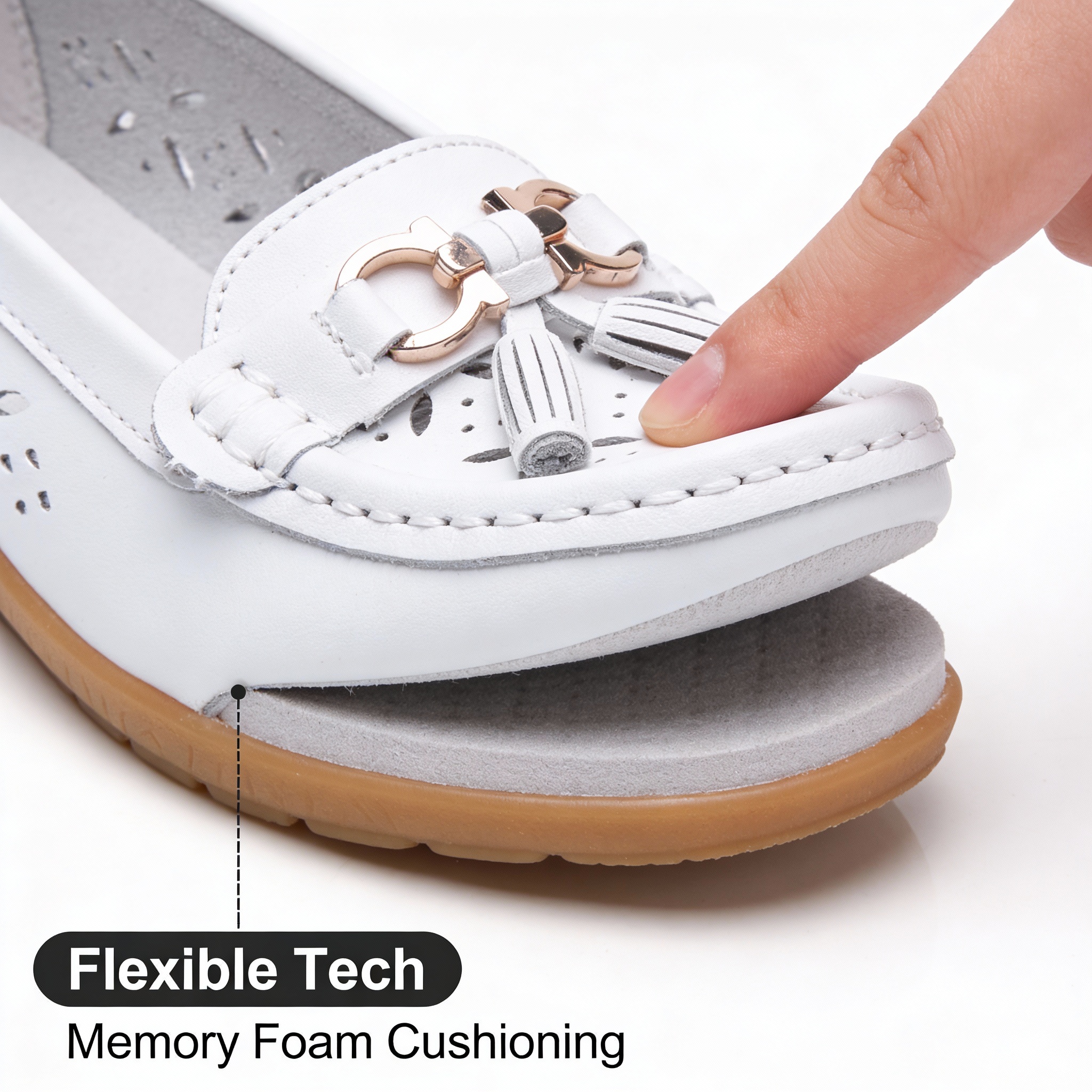 Shoes with innovative hollow design for breathability