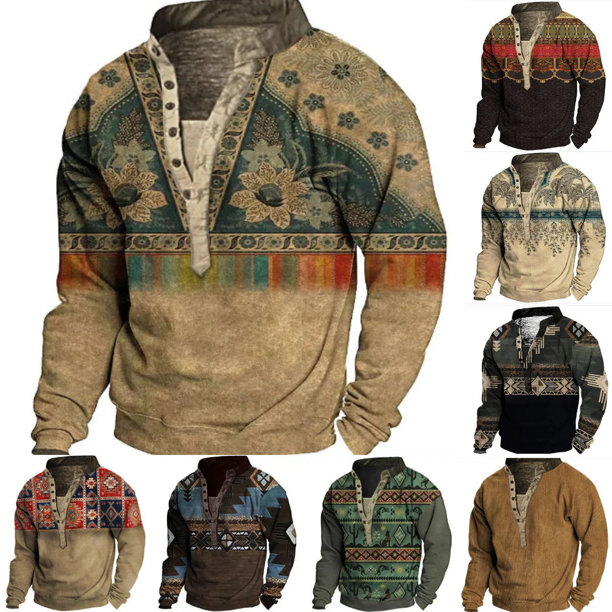 Warm and casual western sweater