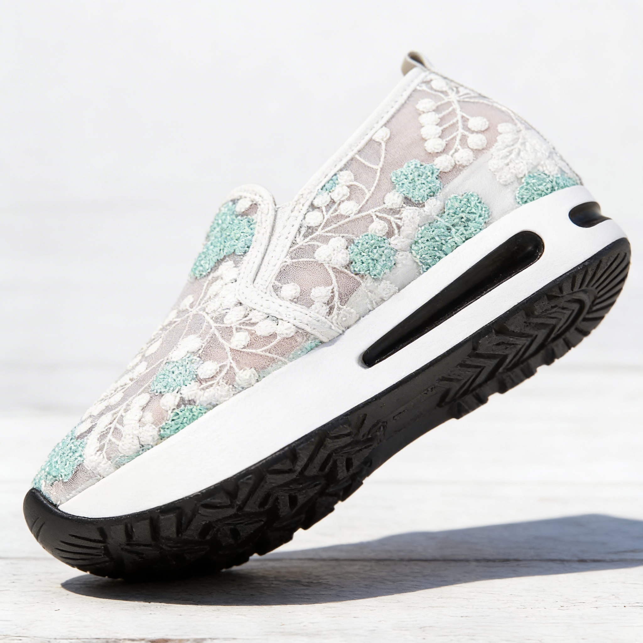 Artisanal Floral Embroidery
