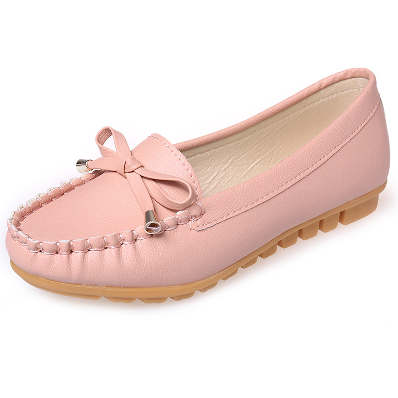Women's Bow Flat Shoes – Casual Driving Beanie Shoes