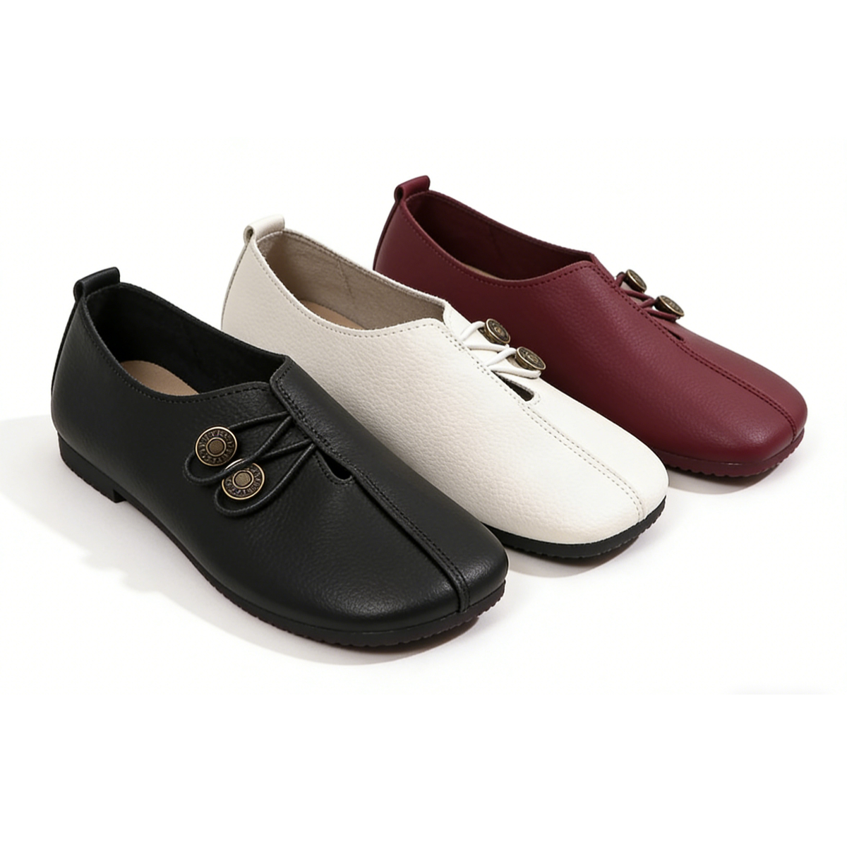 Women's Round Toe Shallow Slip-On