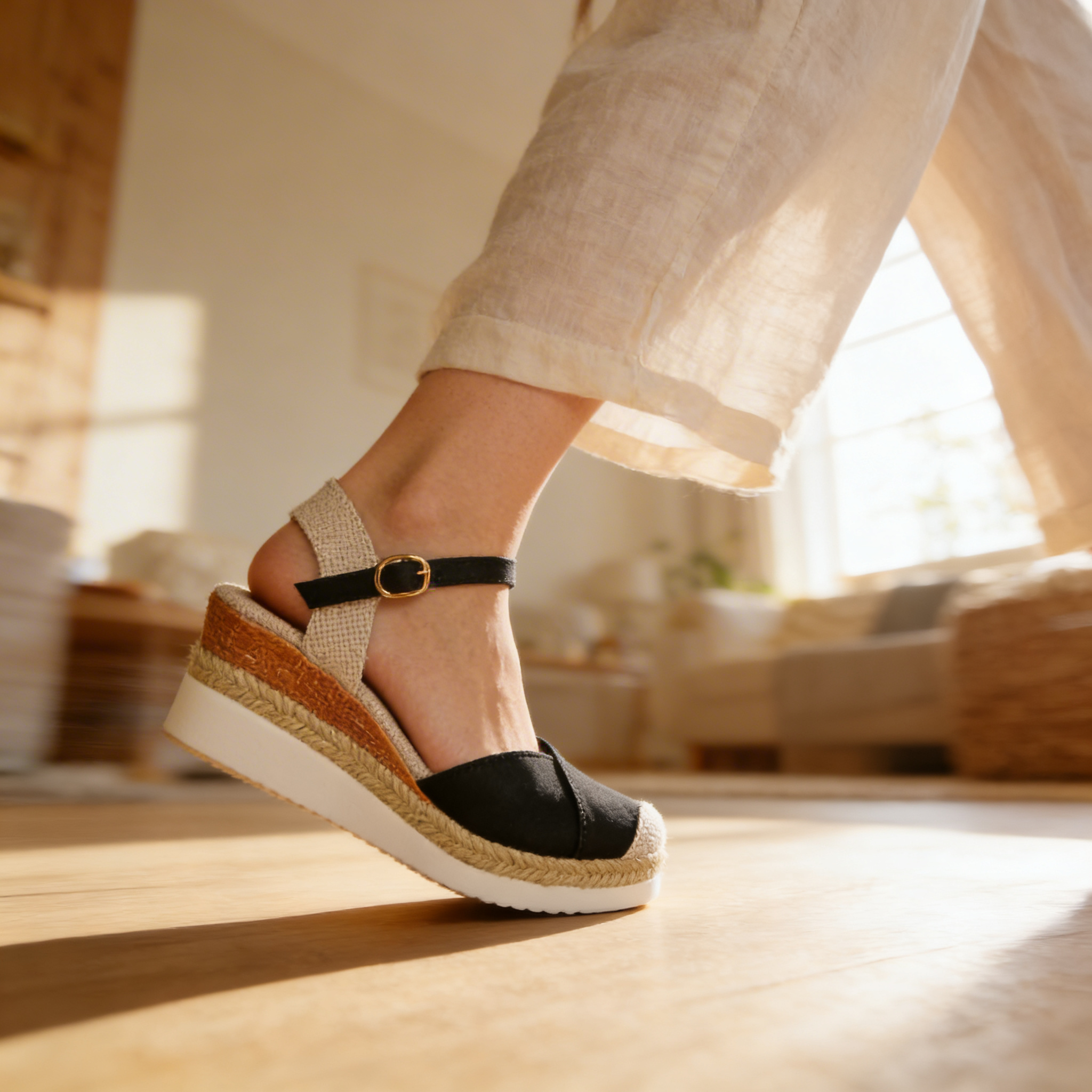 Lightweight and breathable material detail