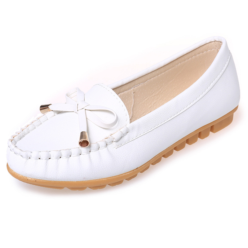 Women's Bow Flat Shoes – Casual Driving Beanie Shoes
