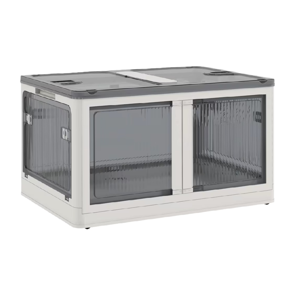 Caja de almacenamiento de plástico apilable con tapa-agriculture-ehime.space