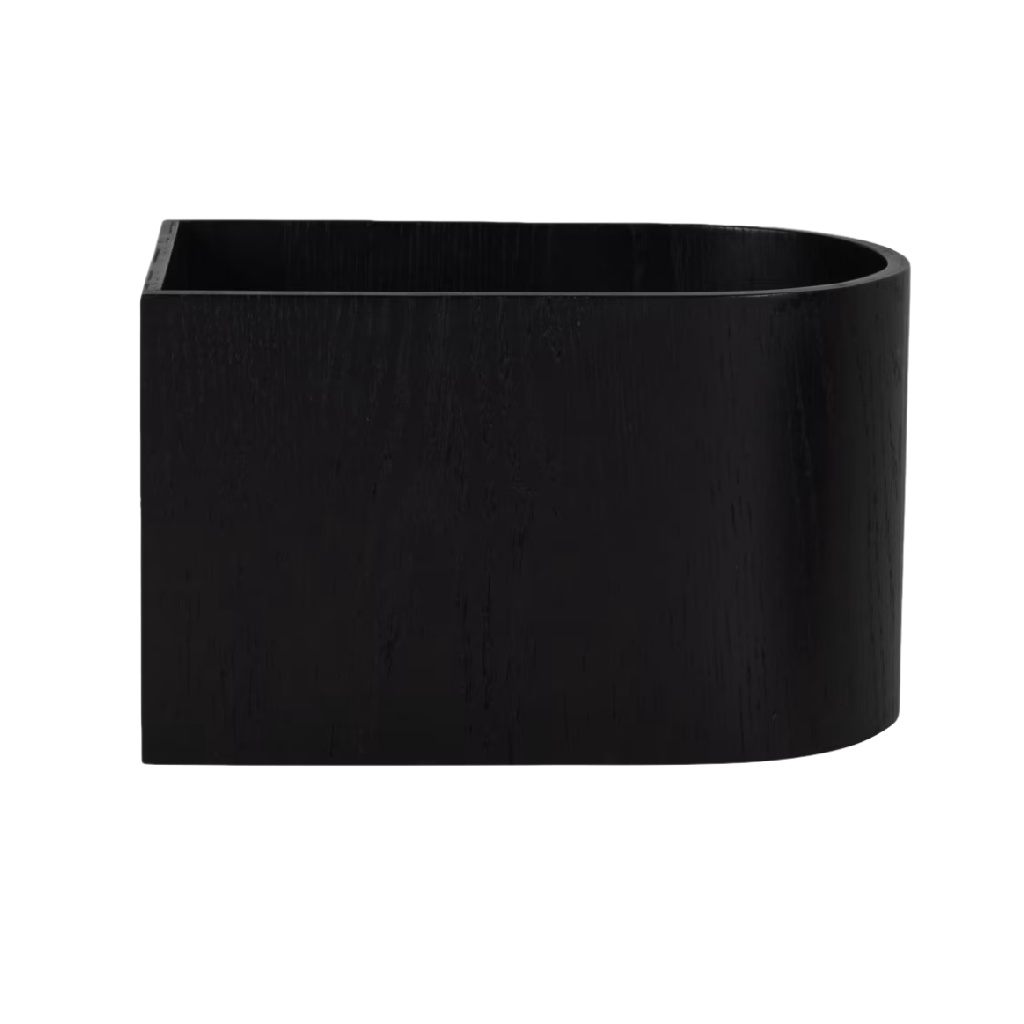 Caja de Almacenaje de Madera Negra-agriculture-ehime.space
