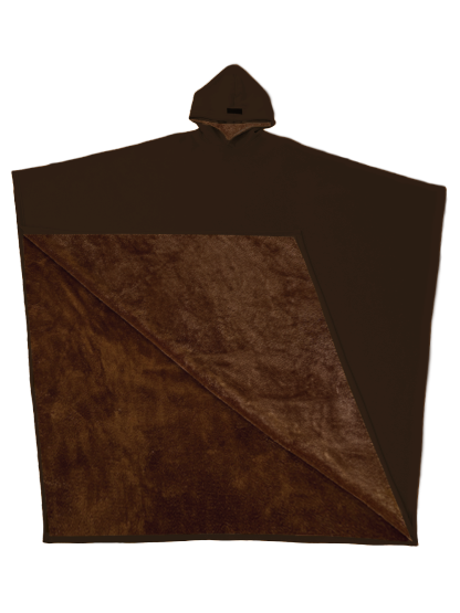 Solid Color sided Fleece Hoodie Blanket