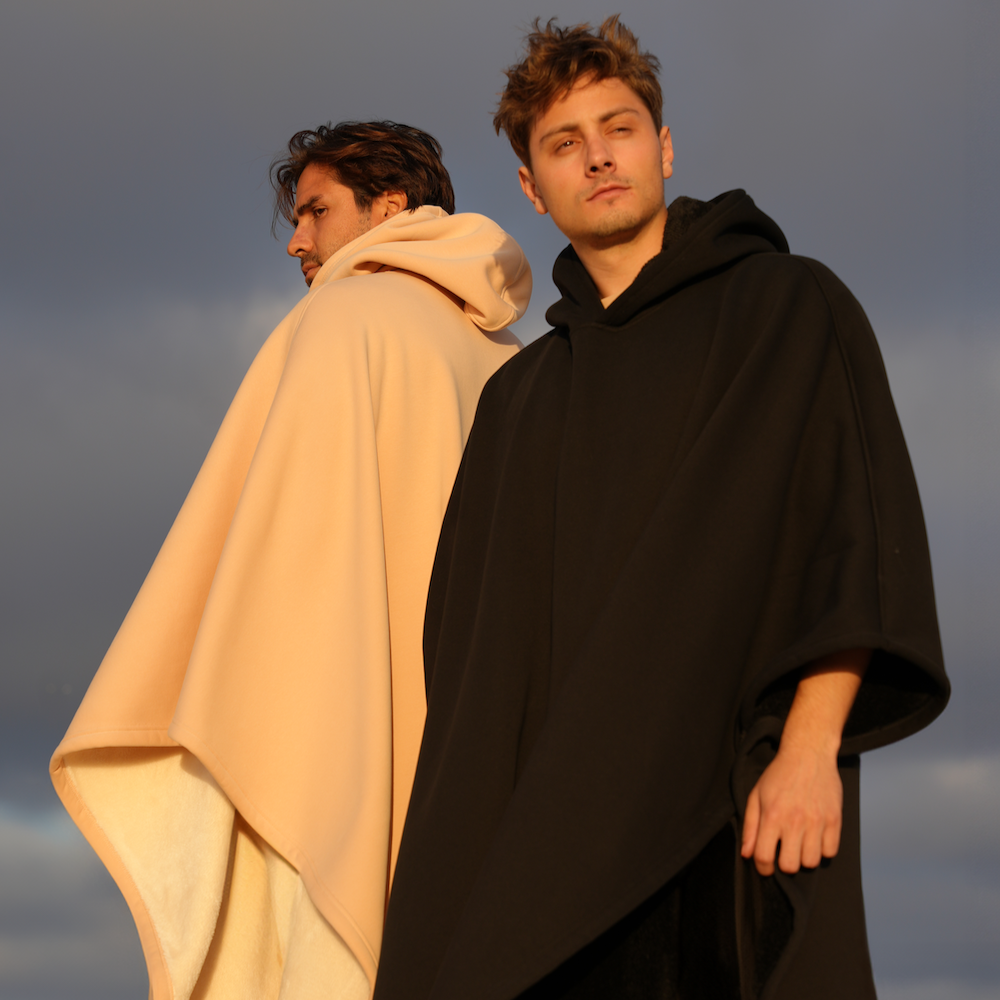 Solid Color sided Fleece Hoodie Blanket