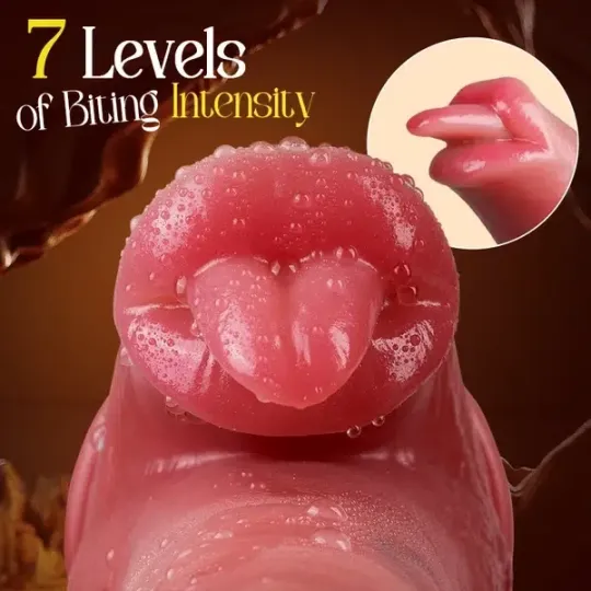 💥🔥2026 Upgraded 360° Licking Mouth Flesh Silicone Dildos, 2.0 Thrusting Dildo Tongue Sex Toys -👅Abyssal Maw™🔥