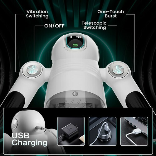 💥RobotThrust Pro – The Transparent Robot Masturbator That Thrusts, Vibrates & Lets You Watch Every Stroke 🔥🤖