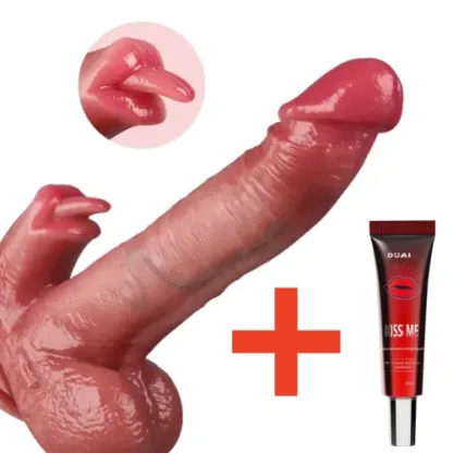 💥🔥2026 Upgraded 360° Licking Mouth Flesh Silicone Dildos, 2.0 Thrusting Dildo Tongue Sex Toys -👅Abyssal Maw™🔥