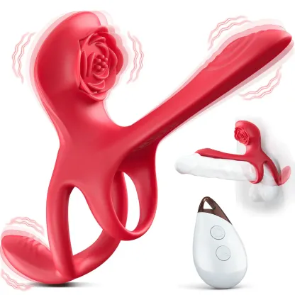 😍RoseBliss™ ED Support Ring – Supports Erection & G‑Spot Pleasure for Him & Her 💪