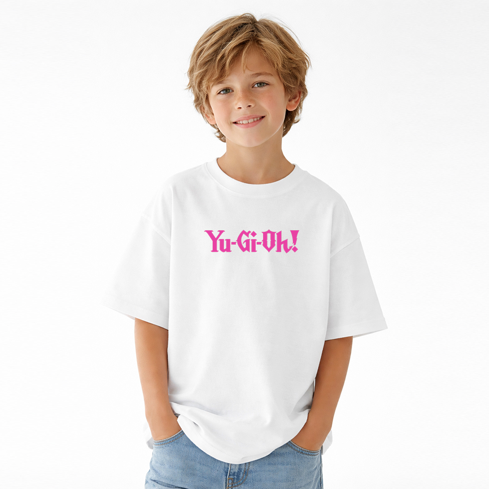 Yu-Gi-Oh! Anime Graphic T-Shirt for Kids Cartoon Print Cotton Tee