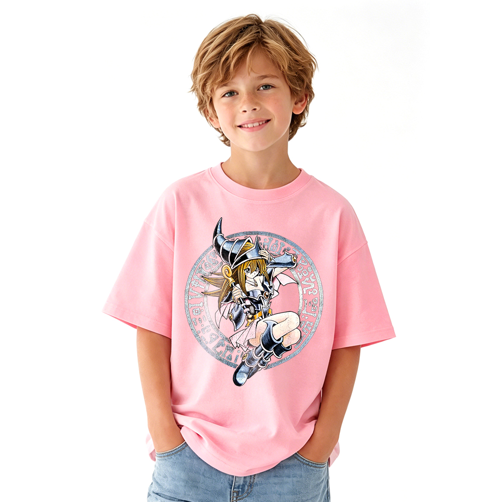 Yu-Gi-Oh! Anime Graphic T-Shirt for Kids Cartoon Print Cotton Tee