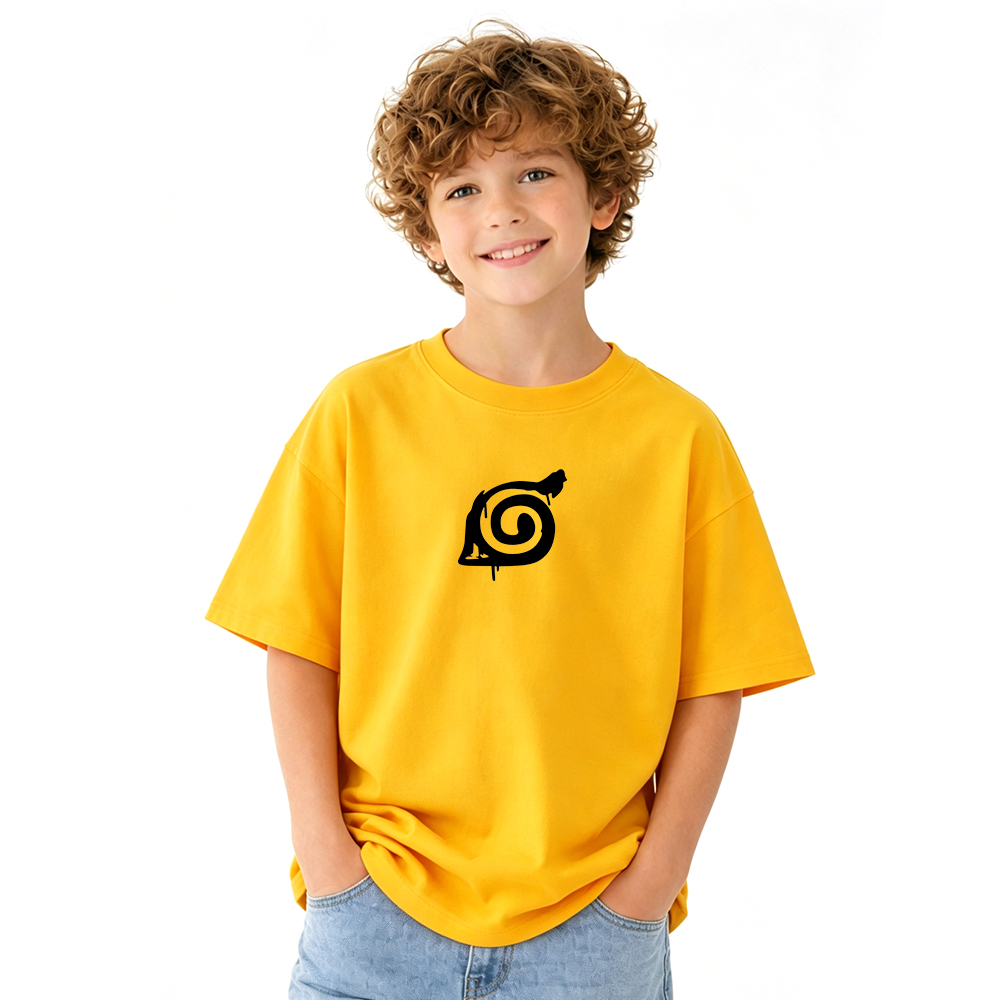 Naruto Anime Graphic T-Shirt for Kids Cartoon Print Cotton Tee