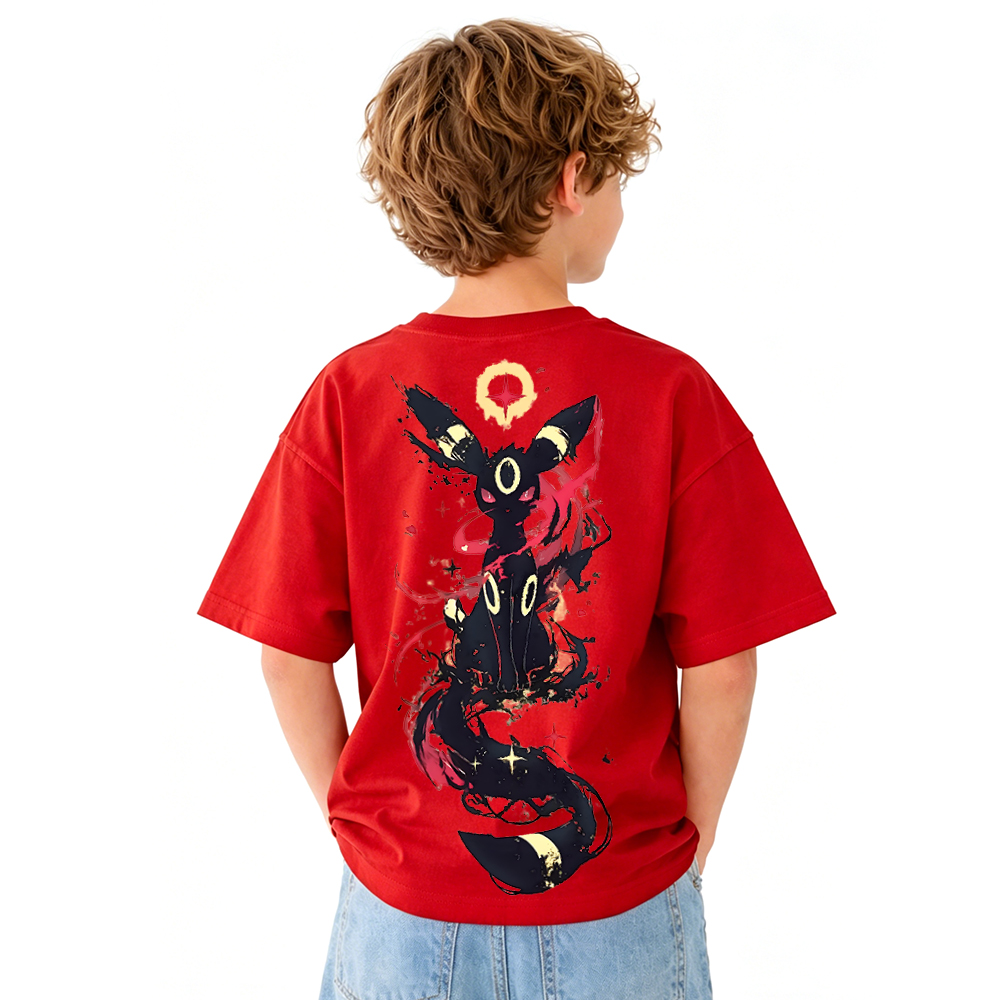 Pokémon Anime Graphic T-Shirt for Kids Cartoon Print Cotton Tee