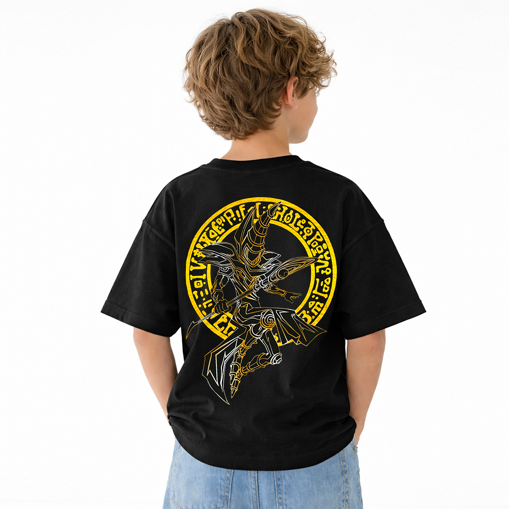 Yu-Gi-Oh! Anime Graphic T-Shirt for Kids Cartoon Print Cotton Tee