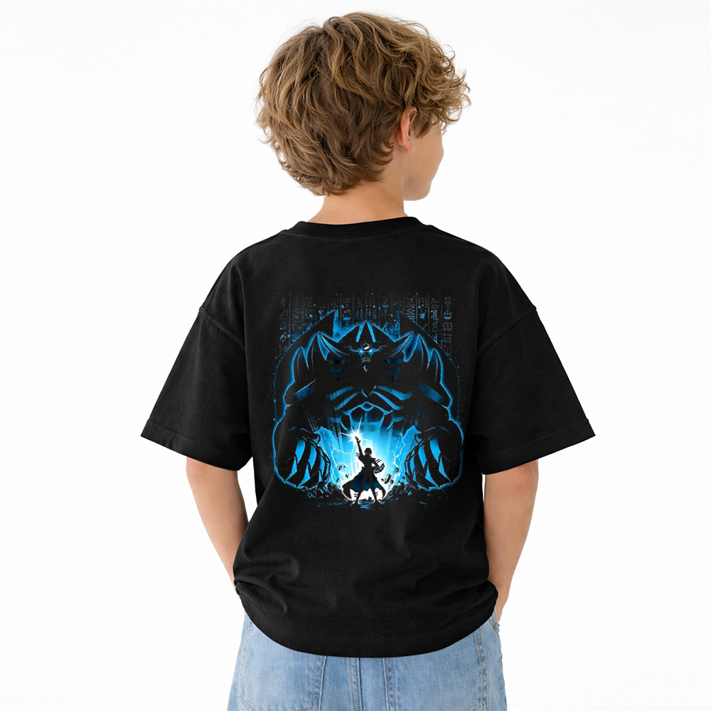 Yu-Gi-Oh! Anime Graphic T-Shirt for Kids Cartoon Print Cotton Tee