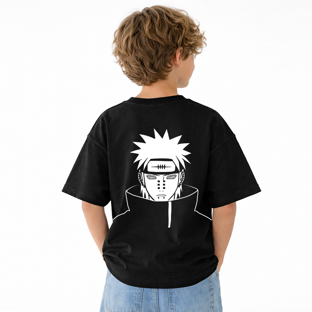 Naruto Anime Graphic T-Shirt for Kids Cartoon Print Cotton Tee