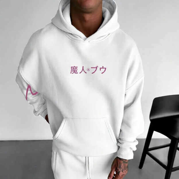 Unisex Anime Print  Casual Oversized Hoodie-Anime x kingdom