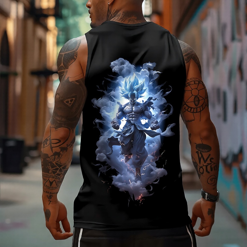 Unisex Anime Sleeveless Tank Top-Anime x kingdom
