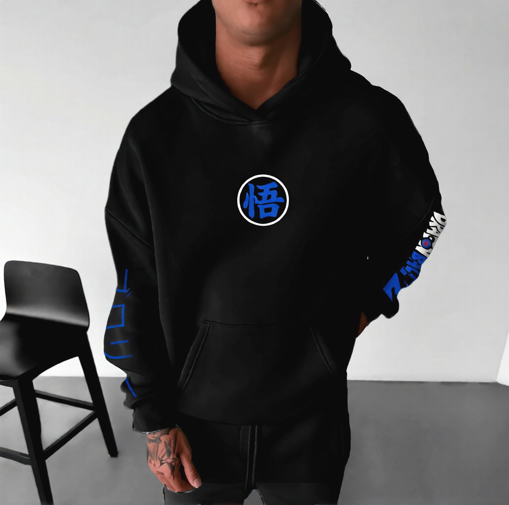 Unisex Anime Print  Casual Oversized Hoodie-Anime x kingdom