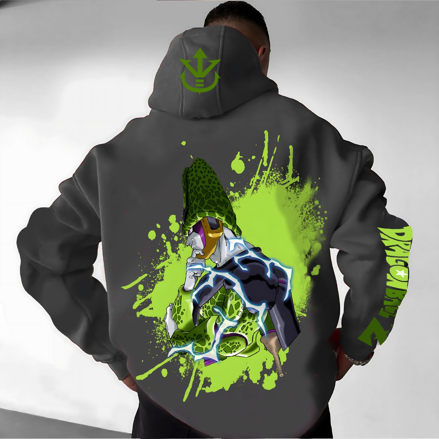 Unisex Anime Print  Casual Oversized Hoodie-Anime x kingdom