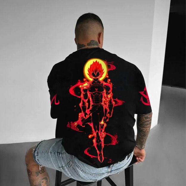 Unisex Anime Inspired Vintage T-Shirt-Anime x kingdom