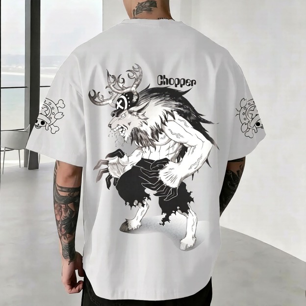 Unisex Anime Inspired Vintage T-Shirt-Anime x kingdom