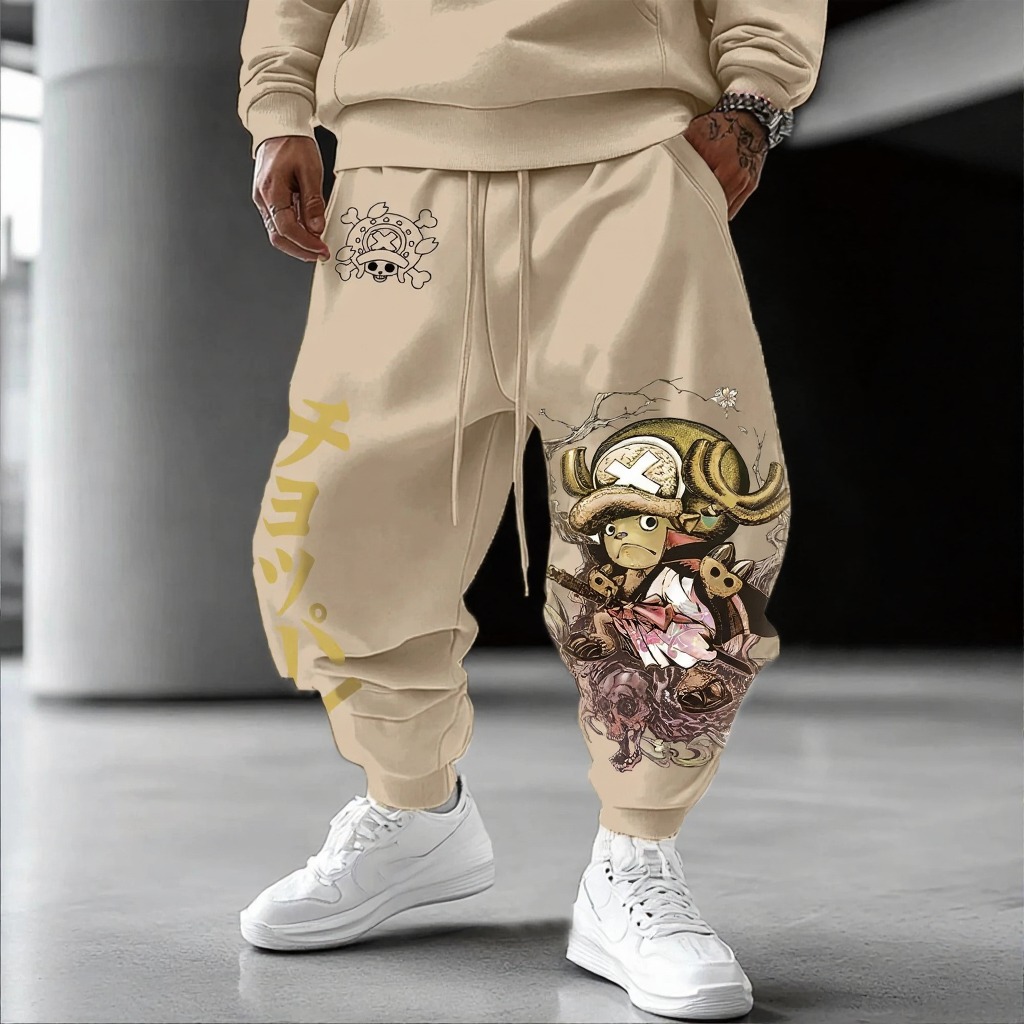 Unisex Anime Inspired Vintage Pants-Anime x kingdom