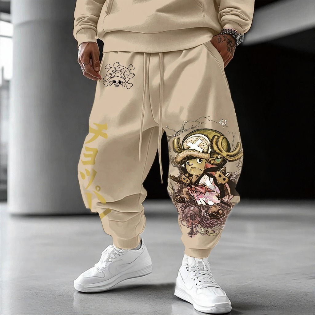 Unisex Anime Inspired Vintage Pants-Anime x kingdom