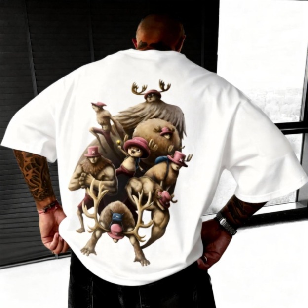 Unisex Anime Inspired Vintage T-Shirt-Anime x kingdom