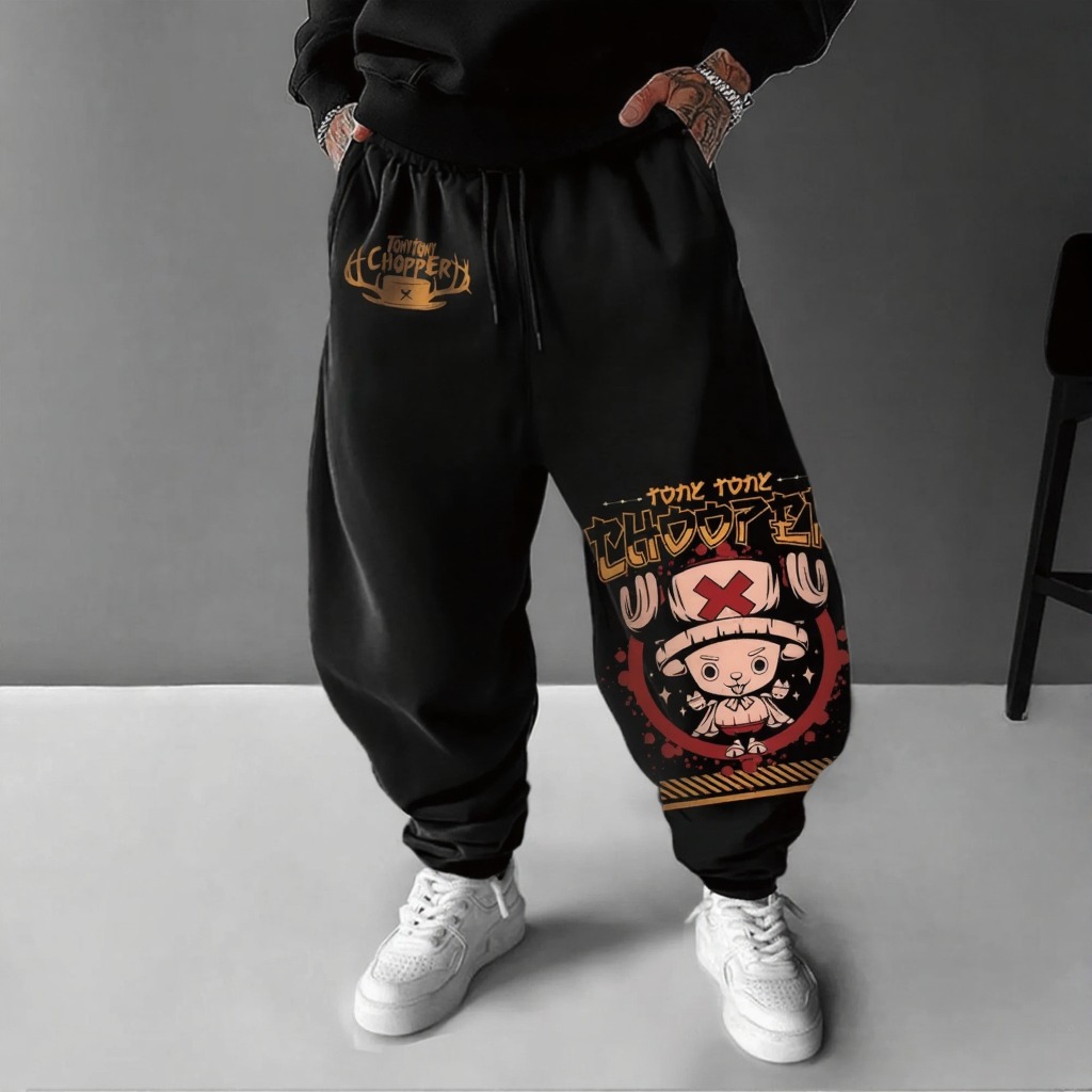 Unisex Anime Inspired Vintage Pants-Anime x kingdom