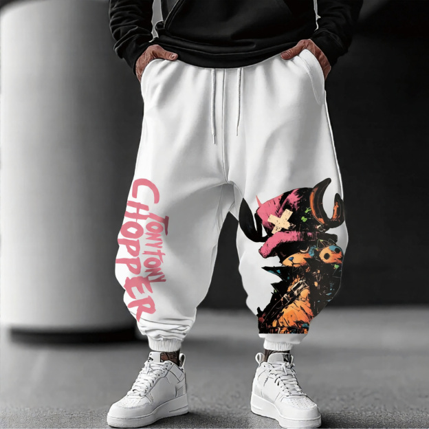 Unisex Anime Inspired Vintage Pants-Anime x kingdom