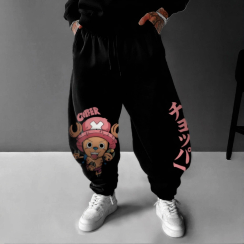 Unisex Anime Inspired Vintage Pants-Anime x kingdom