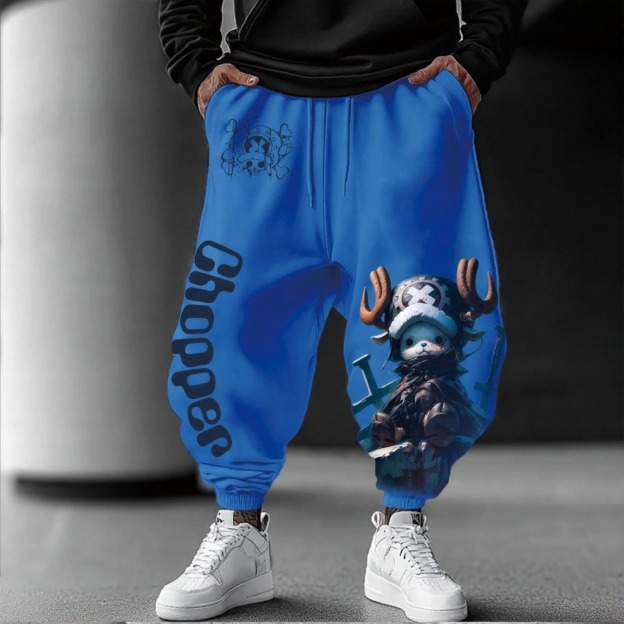 Unisex Anime Inspired Vintage Pants-Anime x kingdom