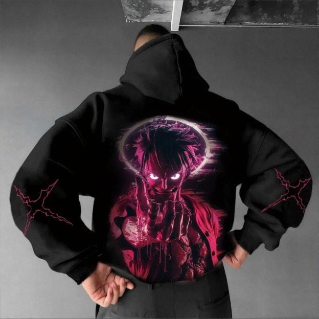 Unisex Anime Graphic Streetwear Vintage Hoodie-Anime x kingdom