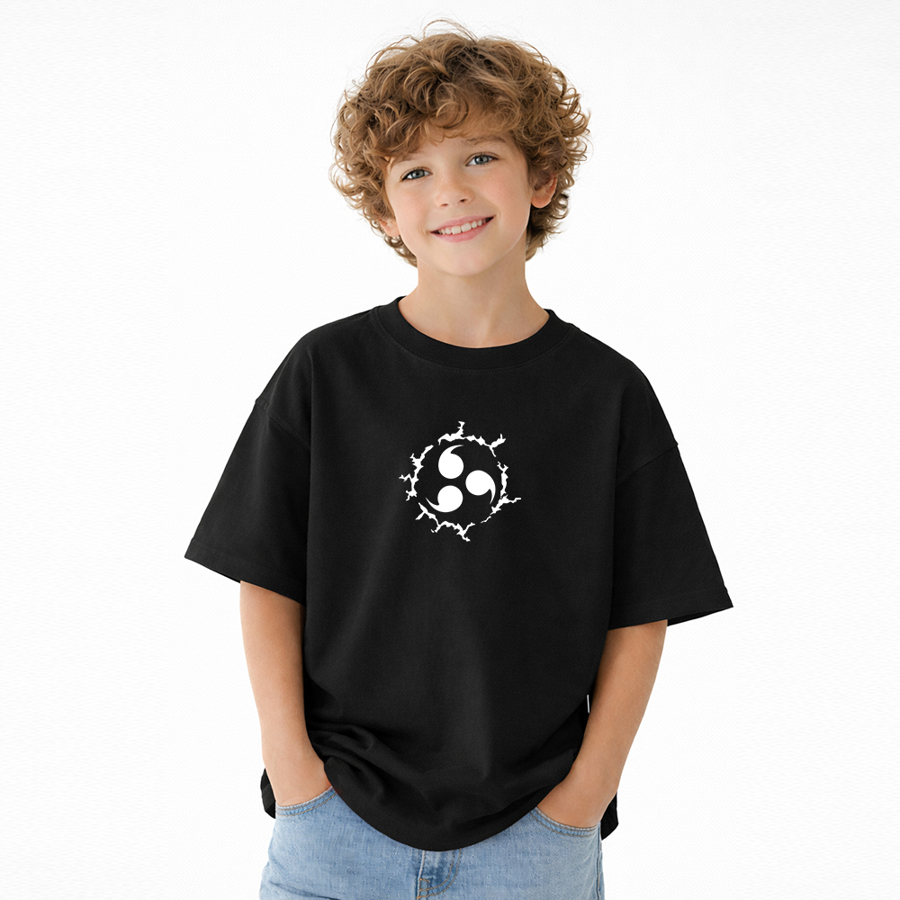 Naruto Anime Graphic T-Shirt for Kids Cartoon Print Cotton Tee