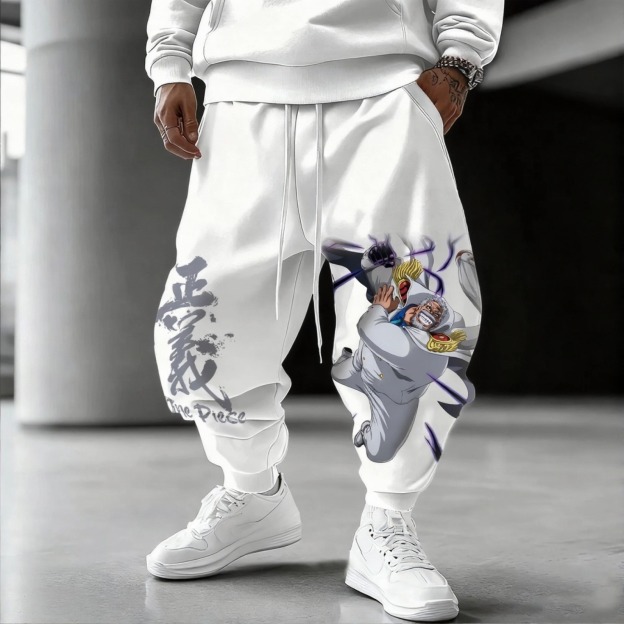Unisex Anime Inspired Vintage Pants-Anime x kingdom