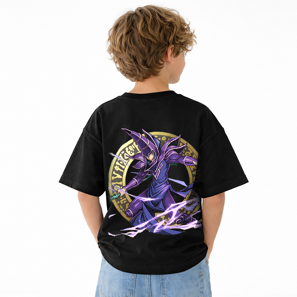 Yu-Gi-Oh! Anime Graphic T-Shirt for Kids Cartoon Print Cotton Tee