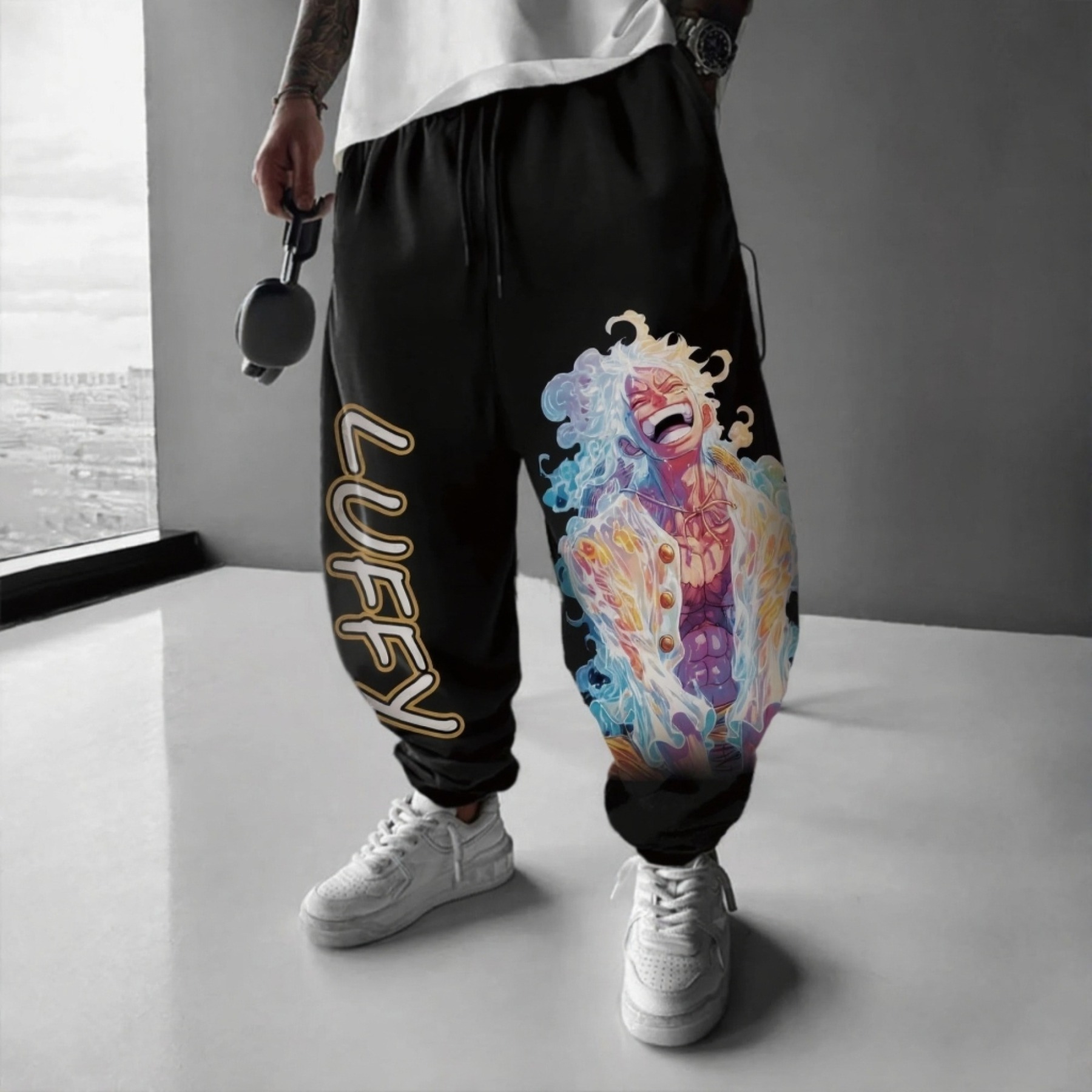 Unisex Anime Inspired Vintage Pants-Anime x kingdom