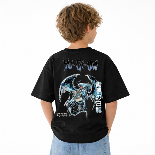 Yu-Gi-Oh! Anime Graphic T-Shirt for Kids Cartoon Print Cotton Tee