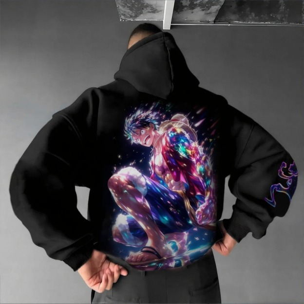 Unisex Anime Graphic Streetwear Vintage Hoodie-Anime x kingdom