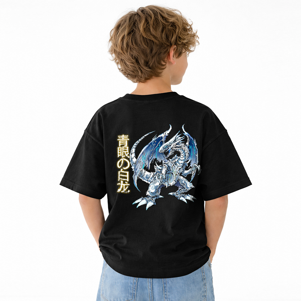 Yu-Gi-Oh! Anime Graphic T-Shirt for Kids Cartoon Print Cotton Tee