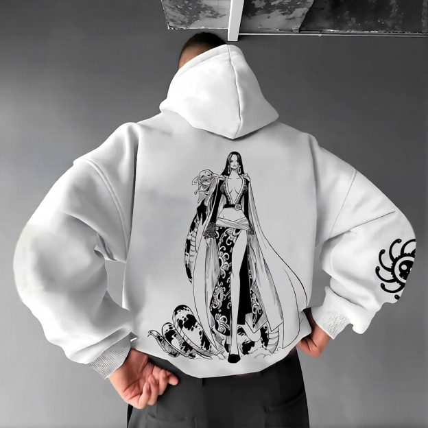 Unisex Anime Graphic Streetwear Vintage Hoodie-Anime x kingdom