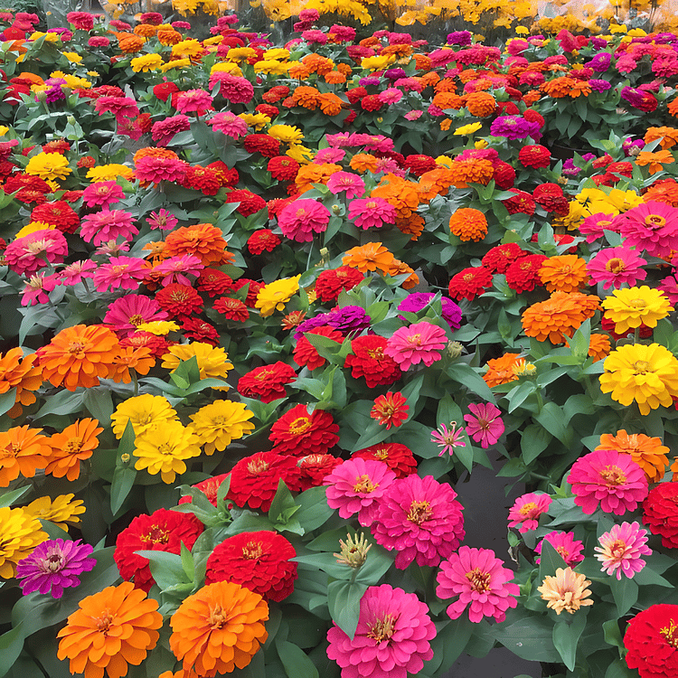 🔥Last day clearance🌺Double Zinnia Mixed Color Seeds