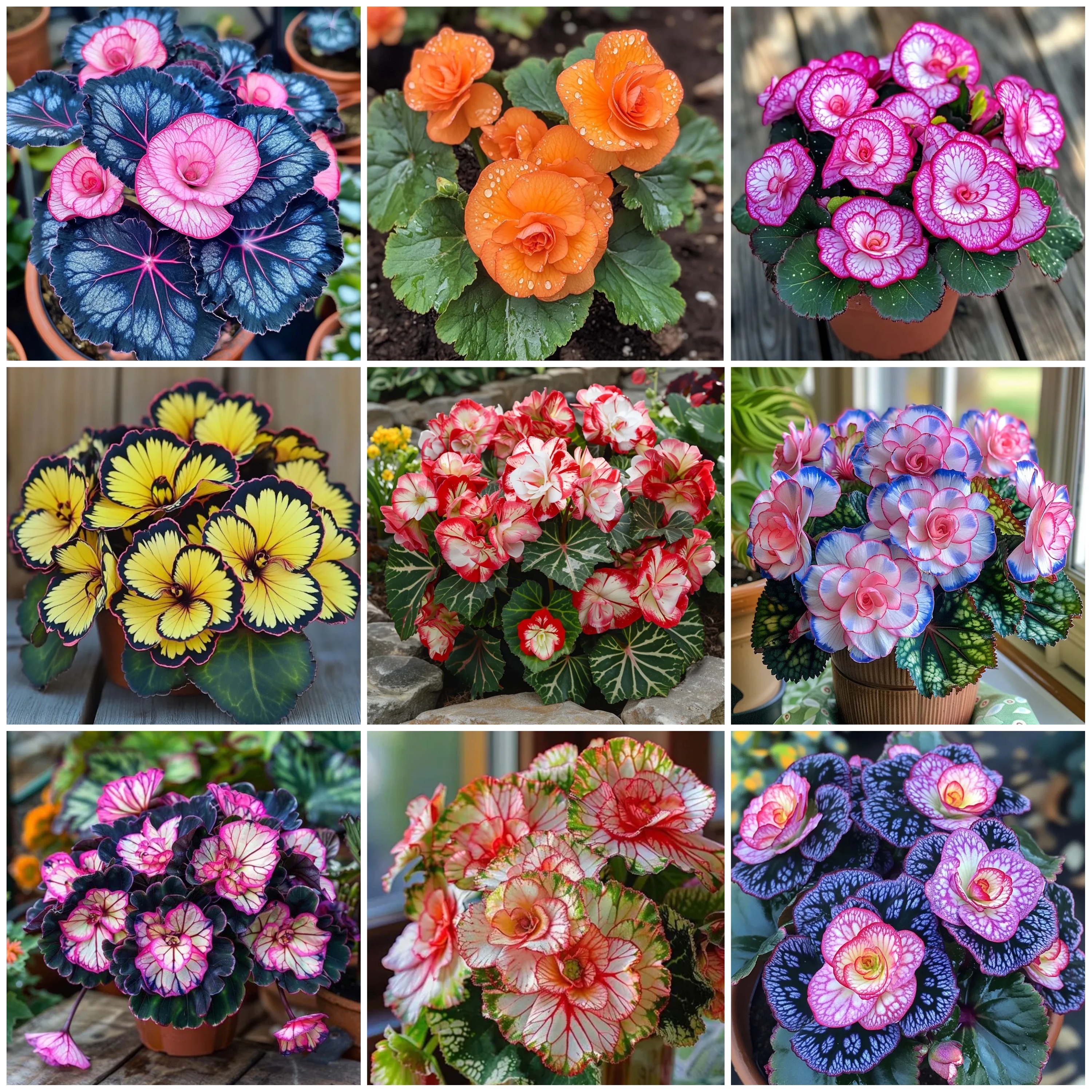 【🪴Rare plants 】🌈Colorful Begonia seeds
