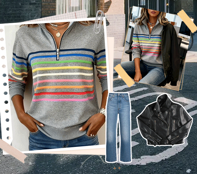 Rainbow Stripes = Instant Mood Lift