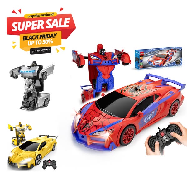 🚗Трансформираща се кола с дистанционно управление с едно щракване