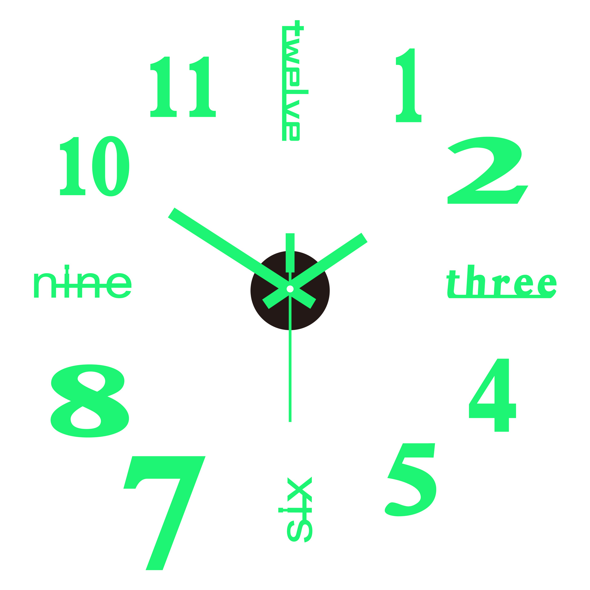 Промоция за последния ден 50% ОТСТЪПКА🔥 3D стикер за стена Декоративен часовник